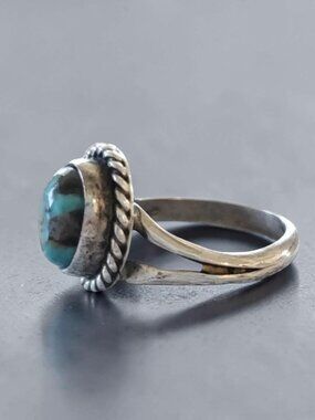 Vintage Turquoise Silver Ring